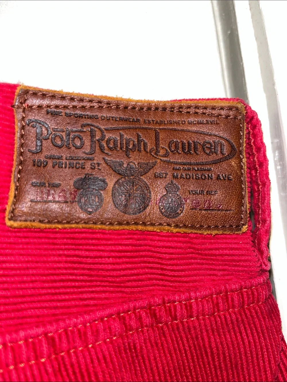 Polo Ralph Lauren Red Corduroy Pants - Bold Red Trousers